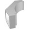 Ekena Millwork 5 1/2-in. W x 14-in. D x 22-in. H Imperial Architectural Grade PVC Knee Brace BRCP055X14X22IMP - alternate 2